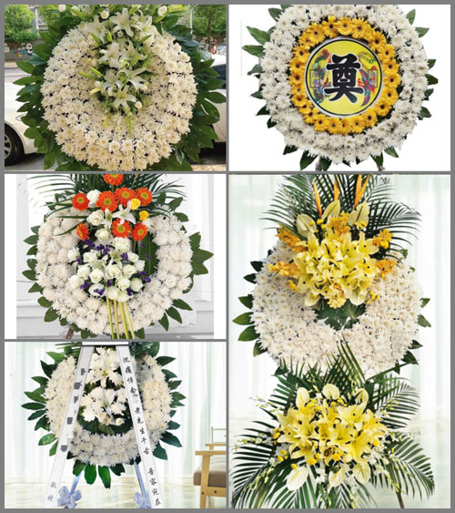 广东梅州市蕉岭县新铺镇南山村花圈速递